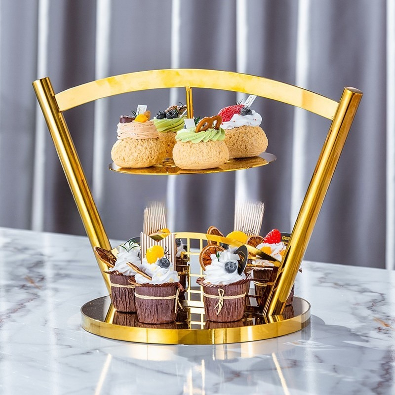 Coffee Tea Break - Dreistöckiger Obst- und Kuchenständer für den