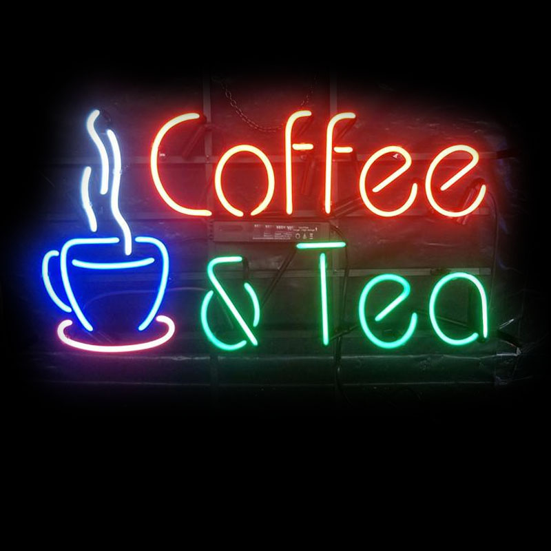 Coffee Tea Neon Sign - Leuchtreklame Kaffee Tee Restaurant Bier Bar