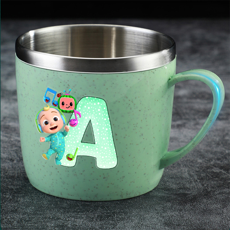 Good Coffee Tea - Cocomelons Edelstahl Wasser Tassen Cartoon Gedruckt