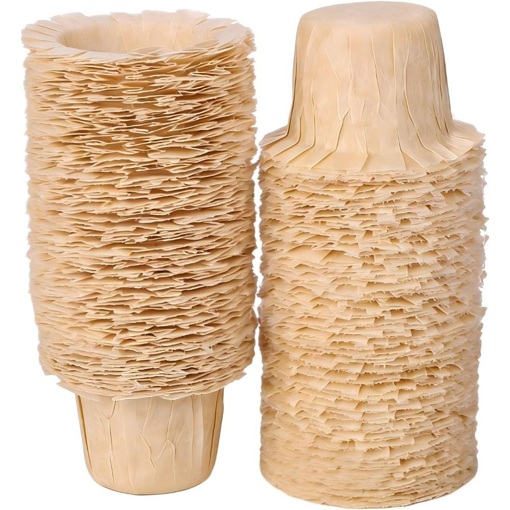Coffee Tea Paper Cups - 50/100 Stück Natürliche Einweg-Kaffeefilter aus Papier