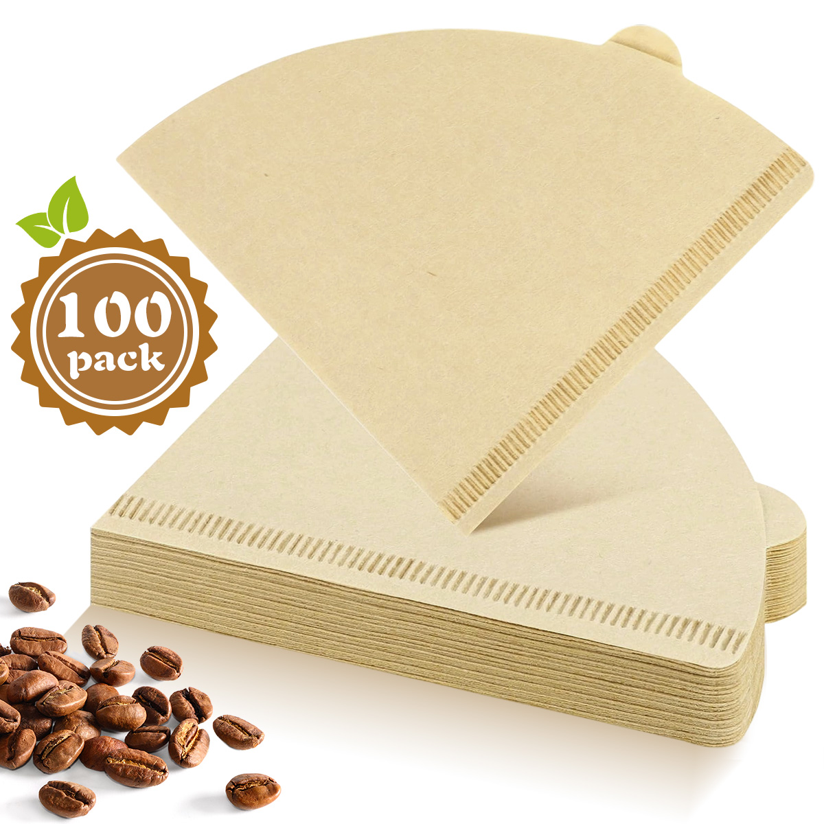 Coffee Tea Paper Cups - 100/200 Stück Kaffeefilter in Kegelform für
