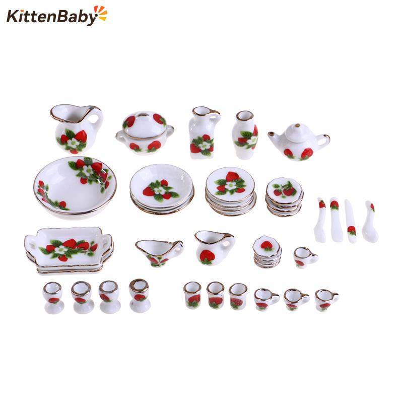 Coffee Tea Games - 1 Set 1:12 Miniatur Puppe Haus