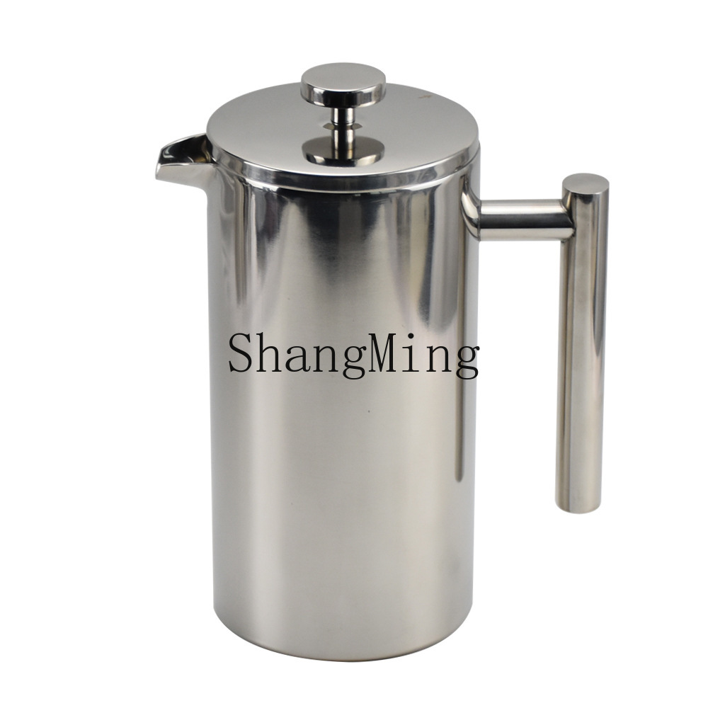French Press Coffee & Tea - DSA Edelstahl French Press Kaffeekanne, Kaffeefilterkanne,