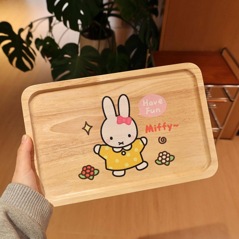 Good Coffee Tea - Miffy Kaninchen Kawaii Anime Cartoon Massivholz