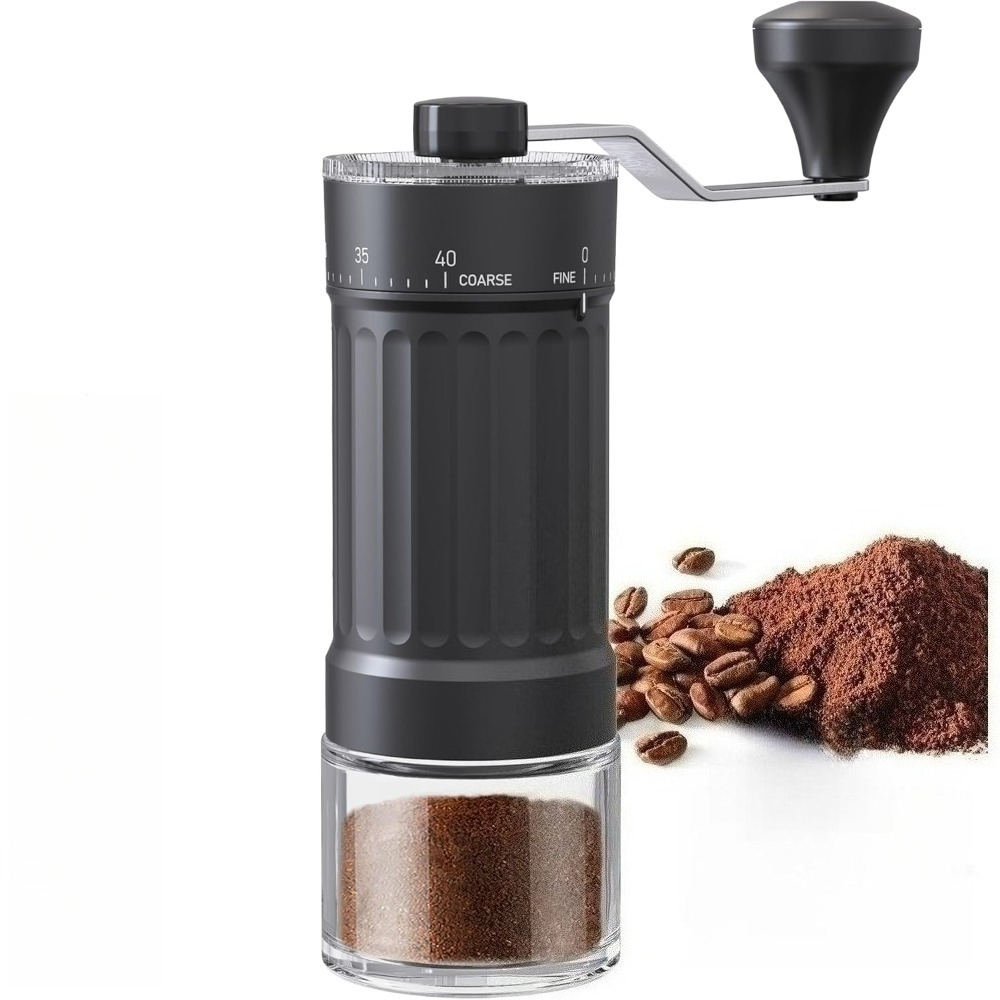 French Press Coffee & Tea - Manuelle Kaffeemühle mit 40 externen Anpassungen,