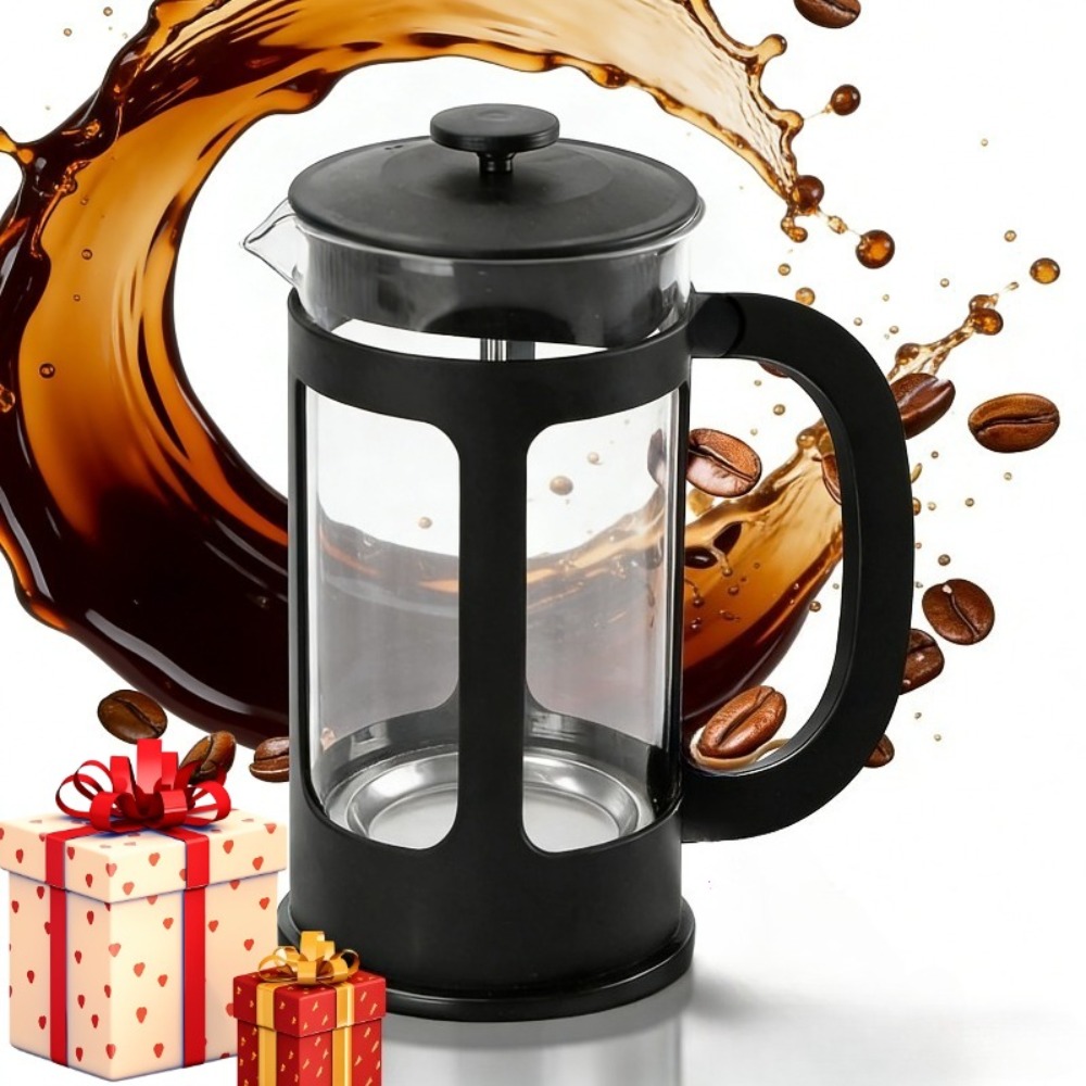 French Press Coffee & Tea - 350ML/11OZ French Press Kaffeebereiter mit Edelstahlfilter,