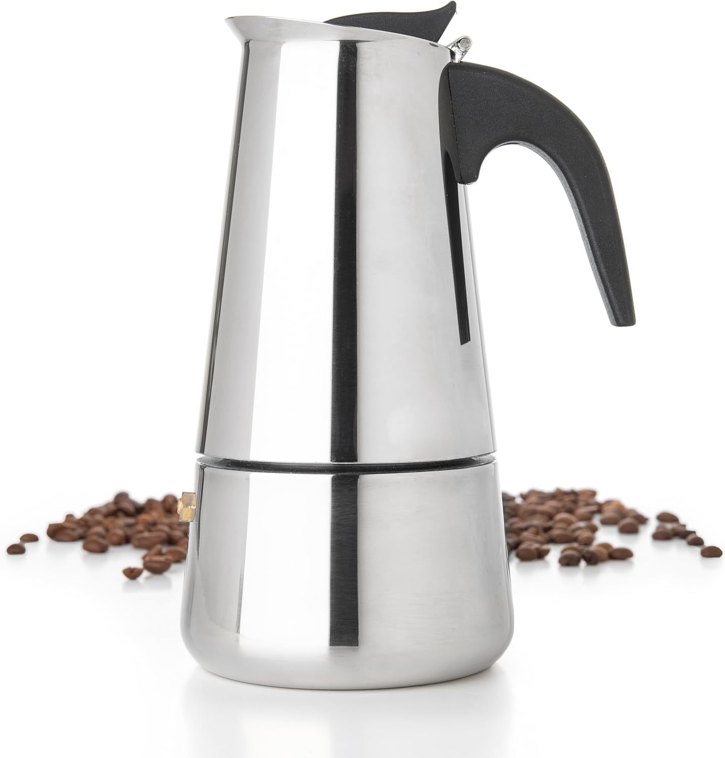 Coffee Tea Maker - Mokka-Kaffeekannen aus Edelstahl, Espresso-Kanne mit Kaffeetasse,