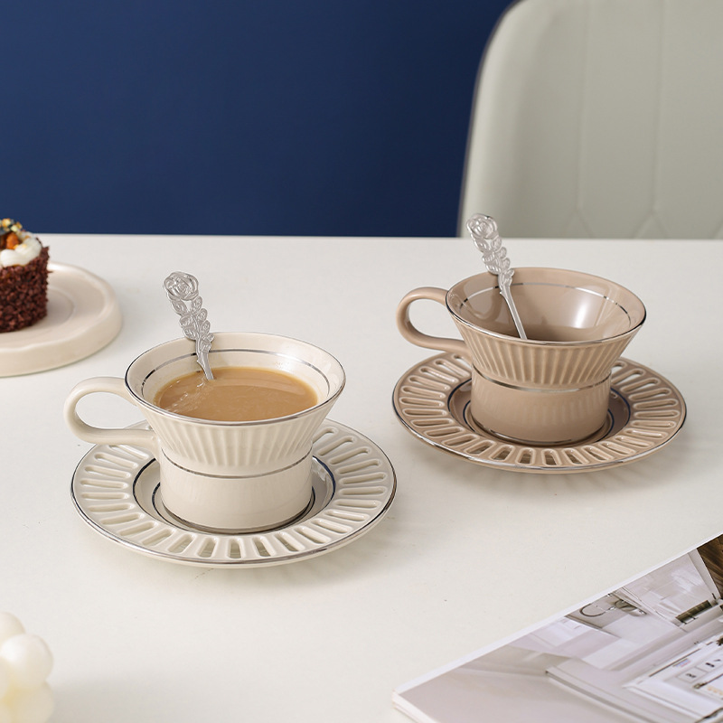 Coffee Tea Games - Luxus Keramik Kaffee Tasse Gericht Nordic