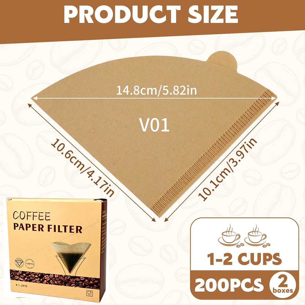 Kaffeefilter 200 Stück Konisch – Coffee Tea Paper Cups Bewertung und Preis