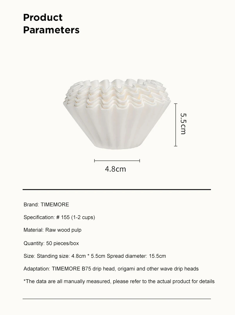 TIMEMORE Kaffeepapierfilter fü – Coffee Tea Paper Cups Bewertung und Preis