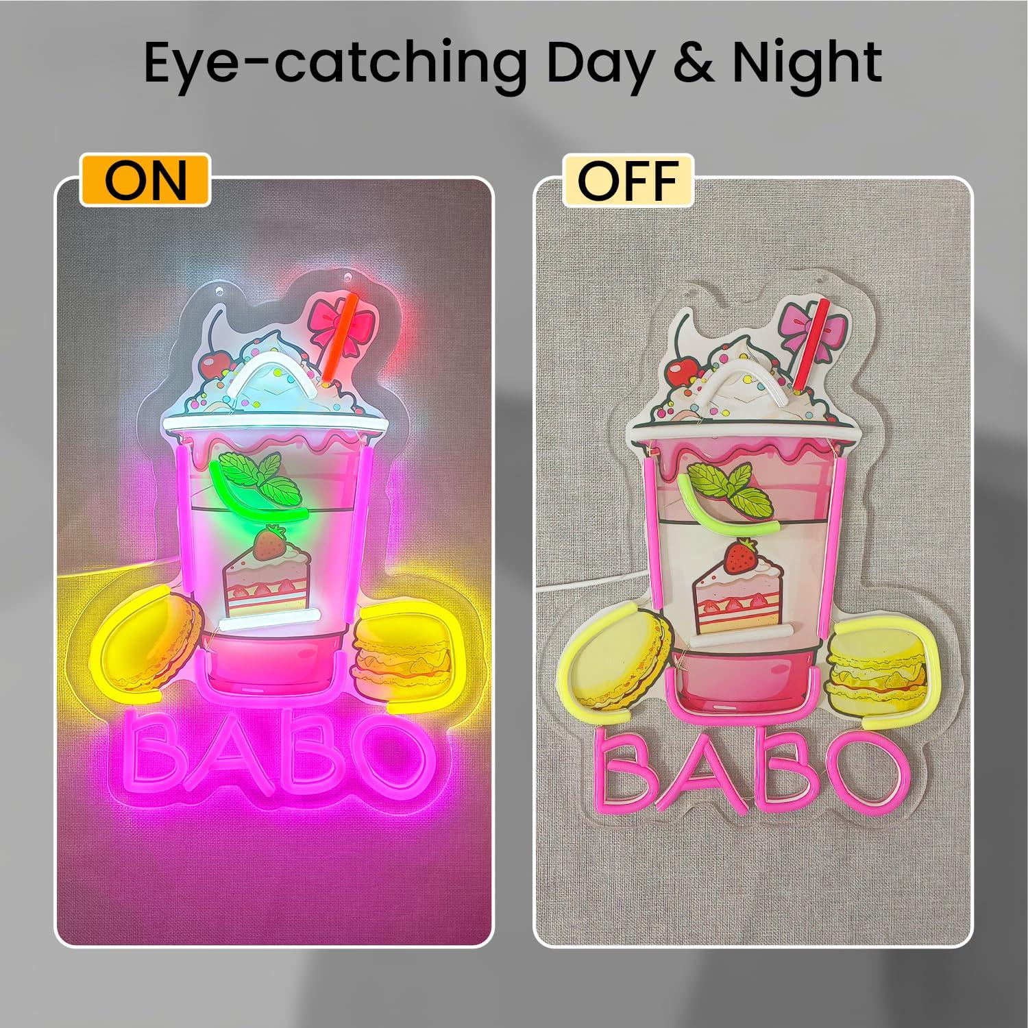 Boba Neon-Schild Leuchtende Bu – Coffee Tea Neon Sign Bewertung und Preis