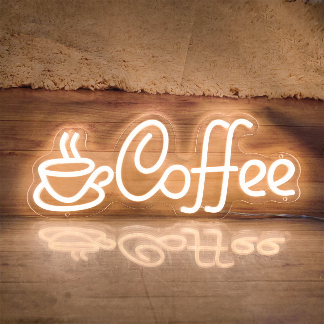 LED-Kaffee-Neonschild USB-Betr – Coffee Tea Neon Sign Bewertung und Preis