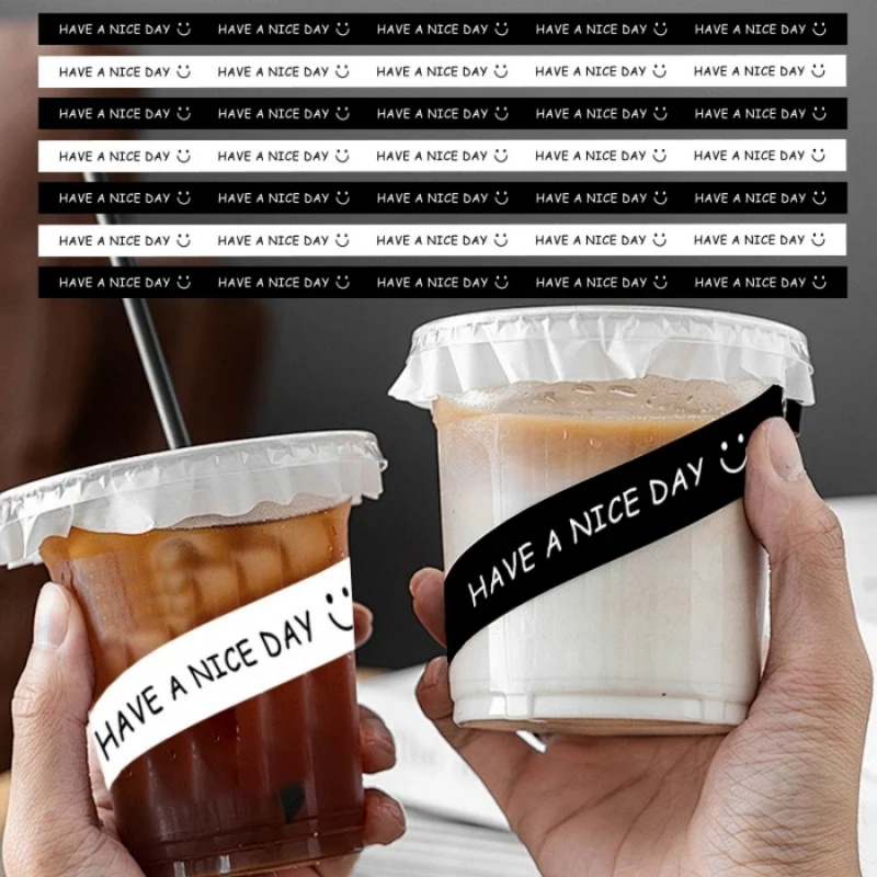 100 Stück „HAVE A NICE DAY“-Au – Coffee Tea Paper Cups Bewertung und Preis