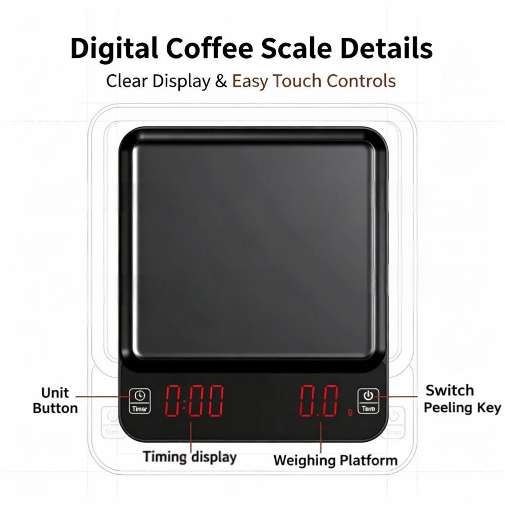 3kg/0,1g Hochpräzise Digitale  – Coffee & Tea Ken'S House Bewertung und Preis