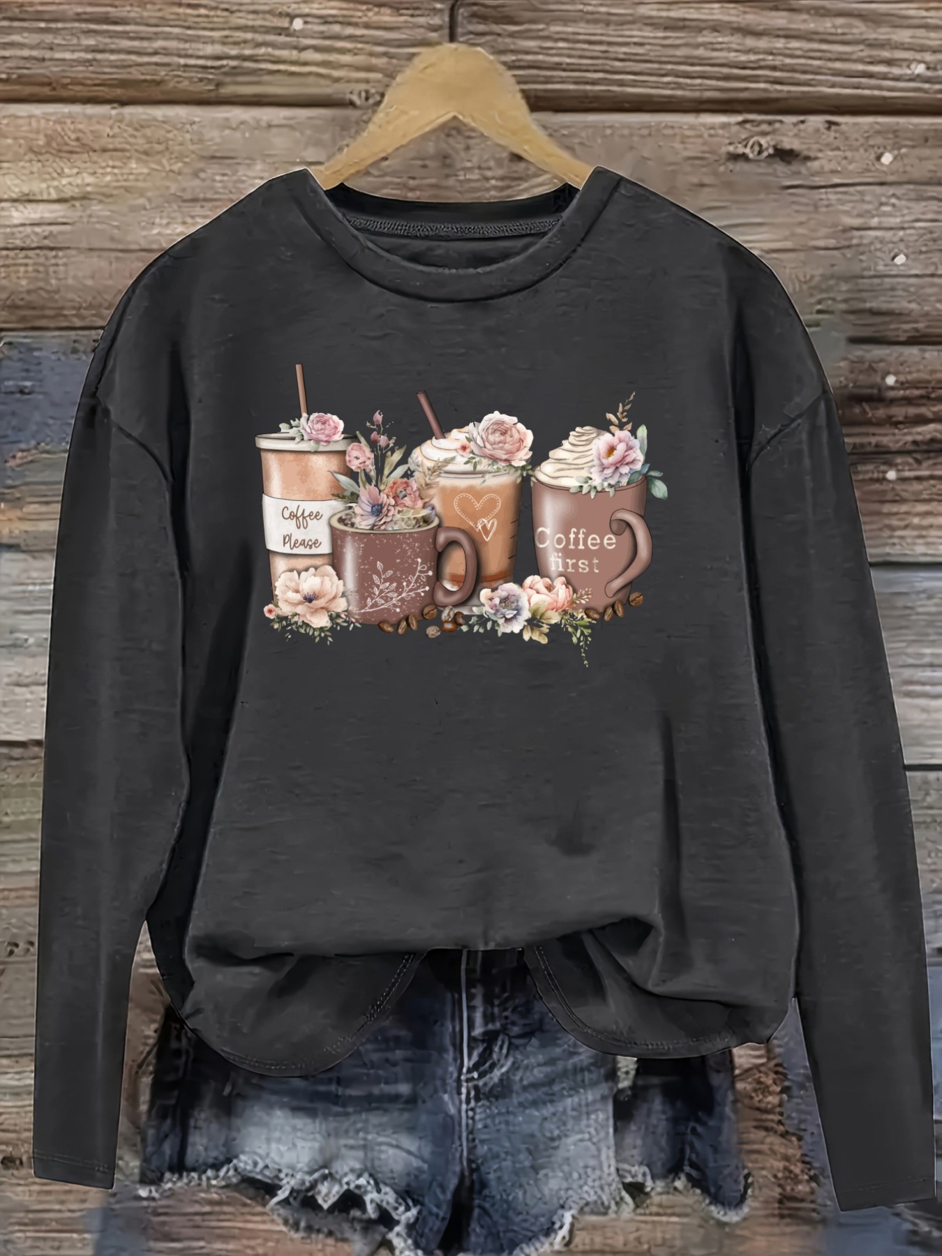 Damen-Freizeit-T-Shirt mit lan – Coffee & Tea Ken'S House Bewertung und Preis