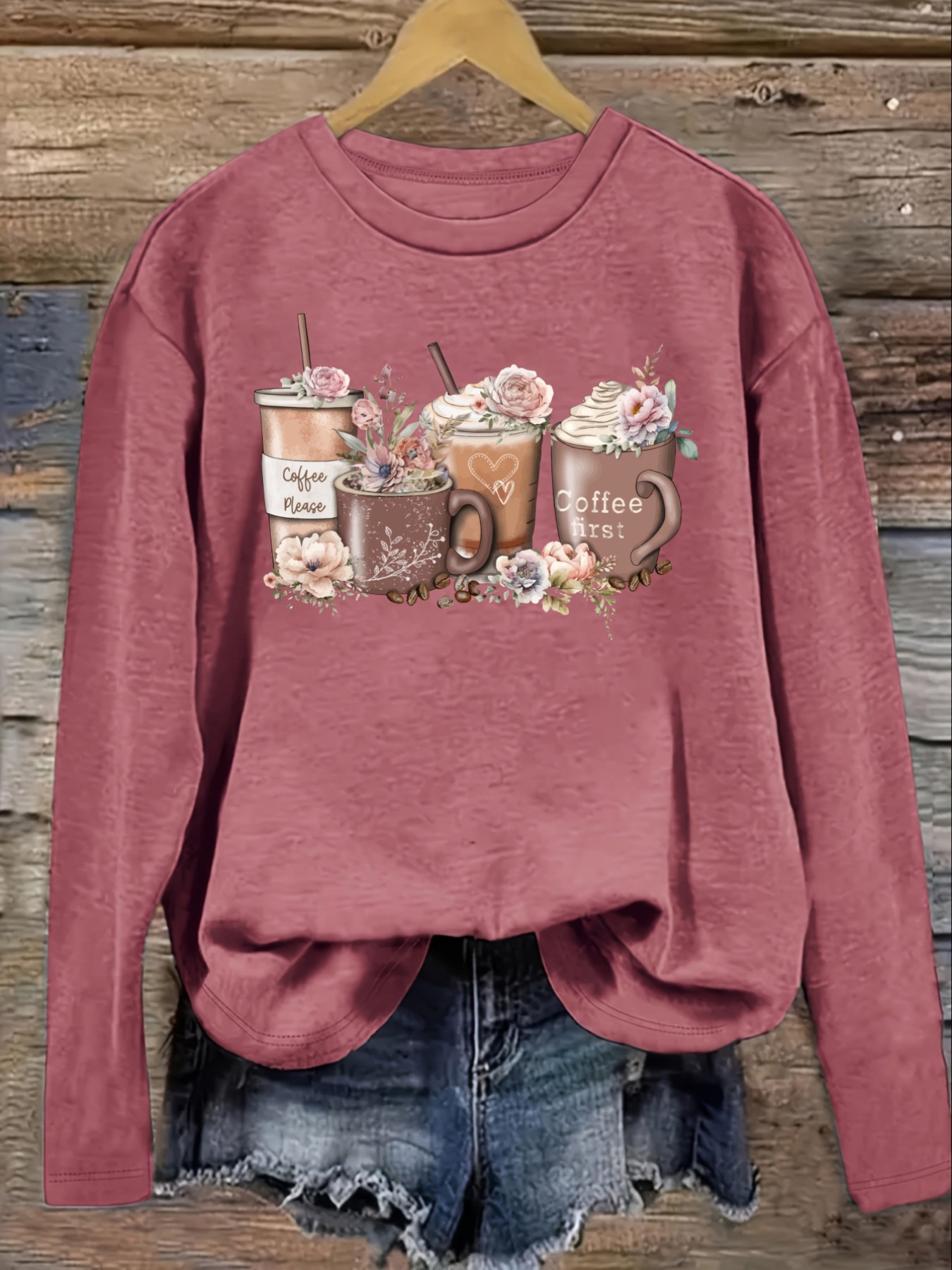 Damen-Freizeit-T-Shirt mit lan – Coffee & Tea Ken'S House Bewertung und Preis