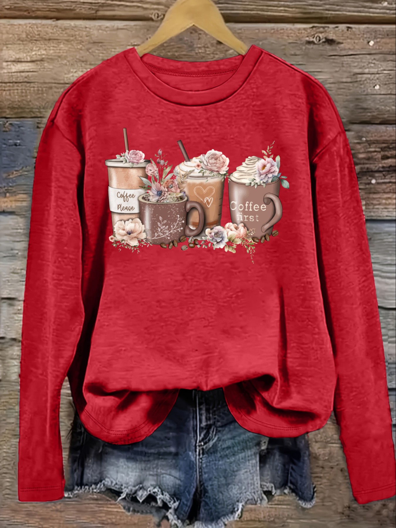 Damen-Freizeit-T-Shirt mit lan – Coffee & Tea Ken'S House Bewertung und Preis