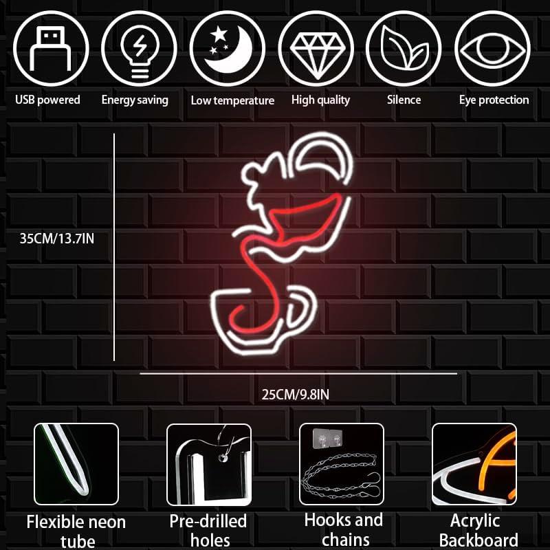 Tee-Gieß-Neonlicht USB Dimmbar – Coffee Tea Neon Sign Bewertung und Preis
