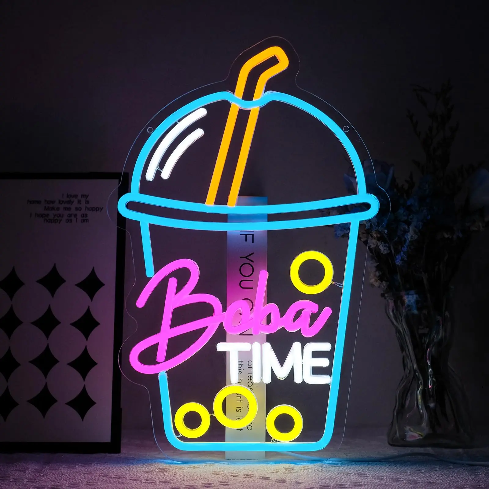Boba Time Leuchtreklame für Wa – Coffee Tea Neon Sign Bewertung und Preis