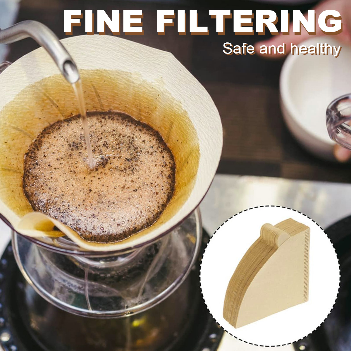 100/200 Stück Kaffeefilter in  – Coffee Tea Paper Cups Bewertung und Preis
