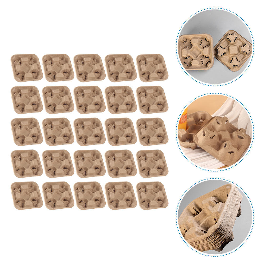 25 Stück Vierbecher-Papierhalt – Coffee Tea Paper Cups Bewertung und Preis