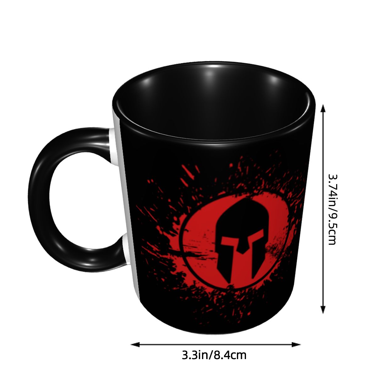 Große Kaffeetasse mit Spartan- – Coffee Tea Logo Bewertung und Preis