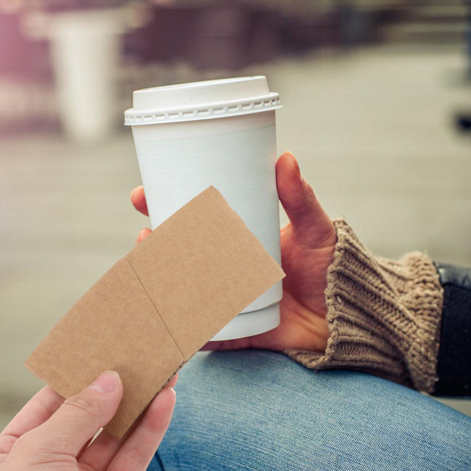 100 Stück Kraftpapier-Becherhü – Coffee Tea Paper Cups Bewertung und Preis