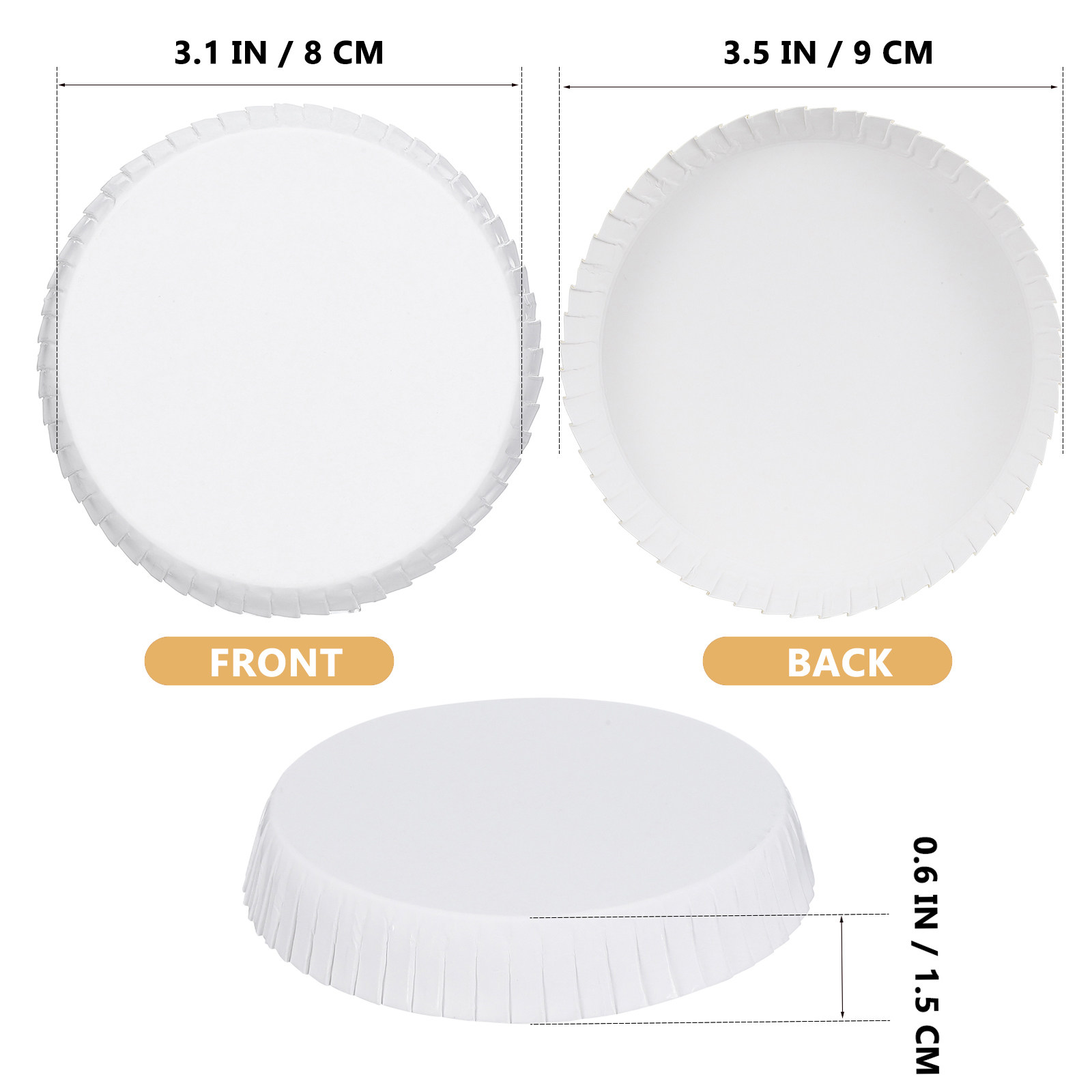 100 Stück Einweg-Pappbecherdec – Coffee Tea Paper Cups Bewertung und Preis