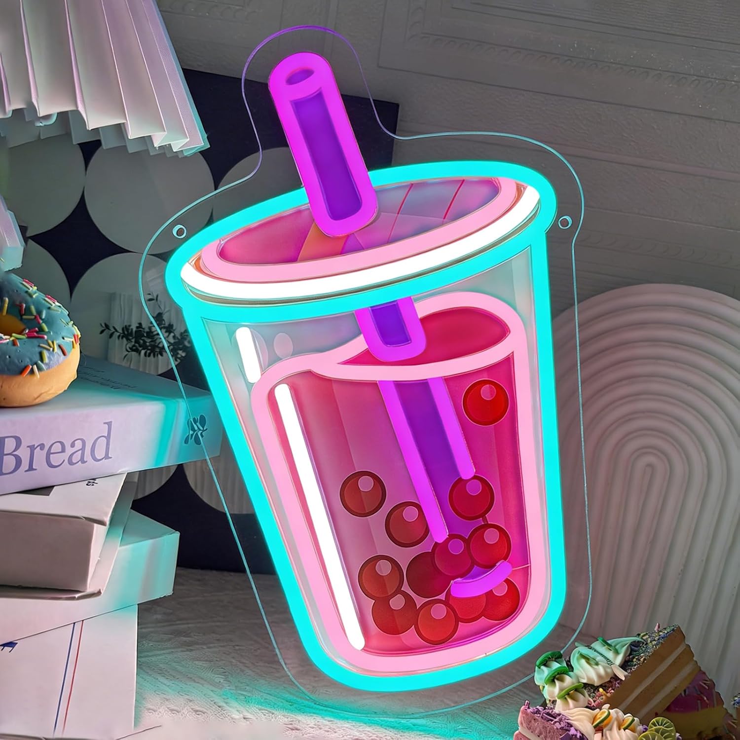 Bubble Tea Neon-Schild, USB-be – Coffee Tea Neon Sign Bewertung und Preis